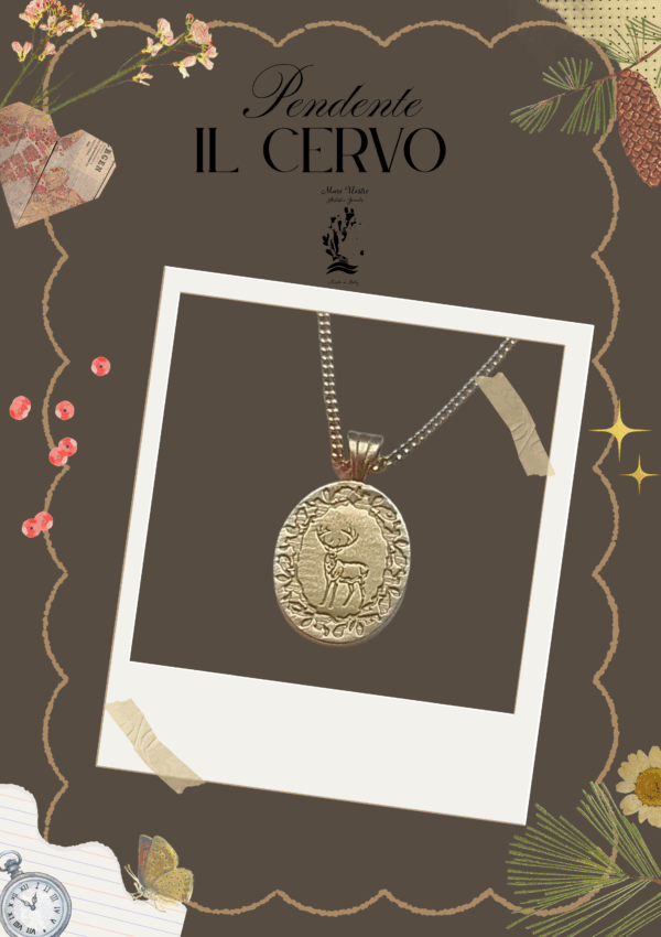 Pendente in bronzo con collana / Bronze pendant with necklace